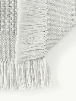 Vlak geweven vloerkleed Ryder met franjes^Westwing Collection Fashion