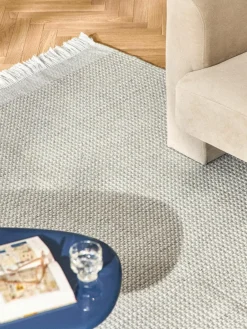 Vlak geweven vloerkleed Ryder met franjes^Westwing Collection Fashion