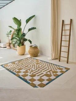 Vloerkleed Honey met grafisch patroon^Louis De Poortere Clearance