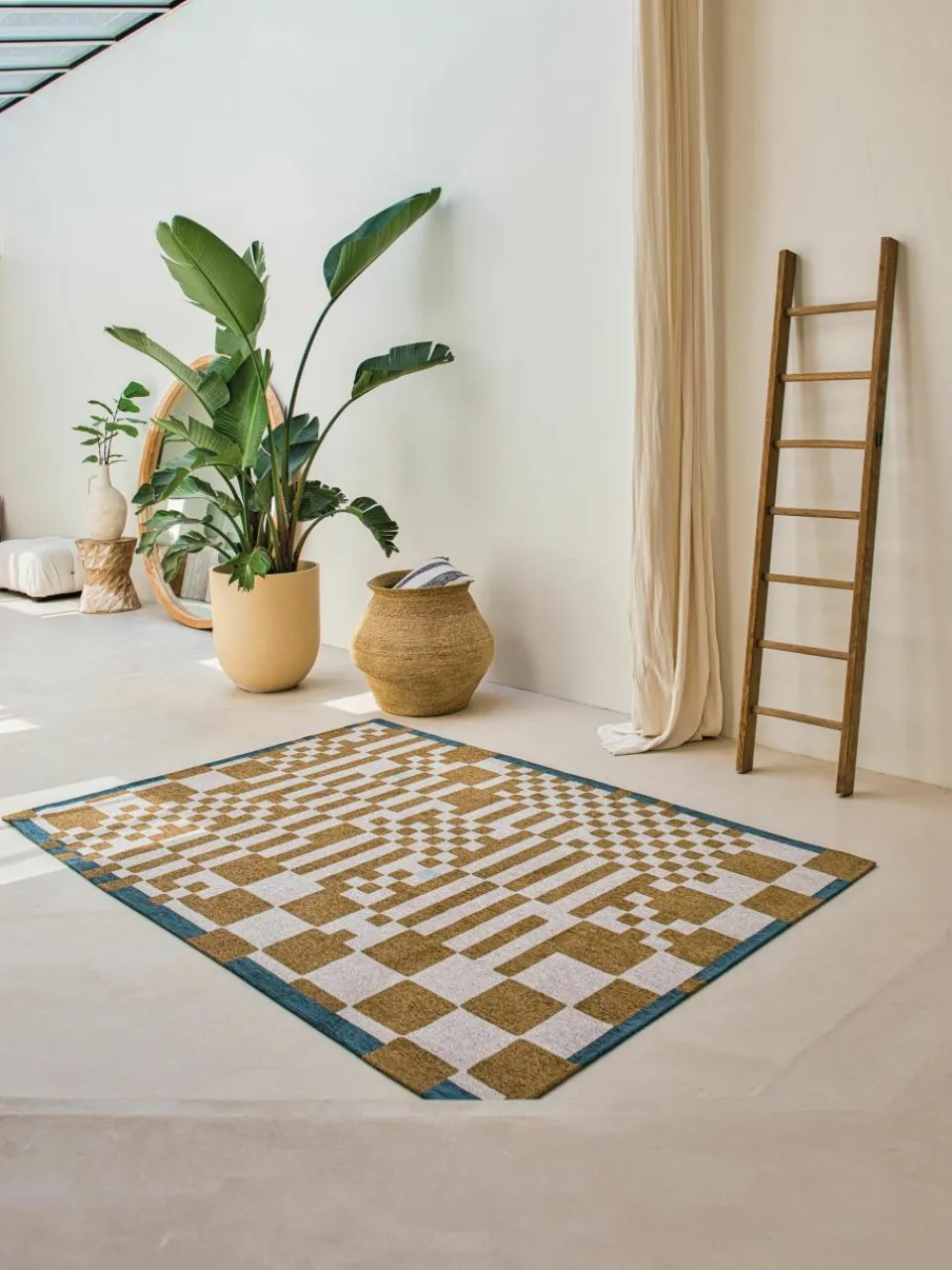 Vloerkleed Honey met grafisch patroon^Louis De Poortere Clearance