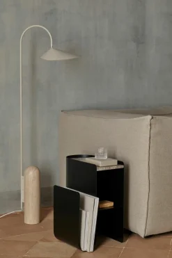 Vloerlamp Arum met travertin voet, verstelbaar^ferm LIVING Discount
