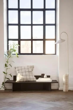 Vloerlamp Arum met travertin voet, verstelbaar^ferm LIVING Discount