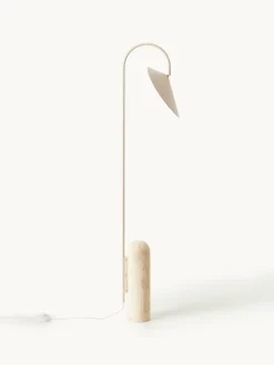Vloerlamp Arum met travertin voet, verstelbaar^ferm LIVING Discount
