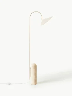 Vloerlamp Arum met travertin voet, verstelbaar^ferm LIVING Discount