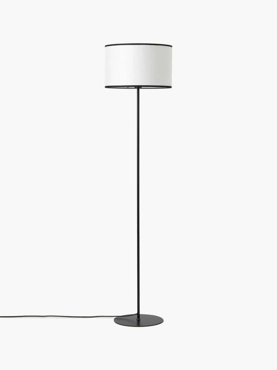 Vloerlamp Claudette met linnen lampenkap^Westwing Collection Discount