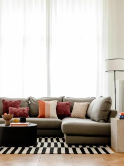 Vloerlamp Claudette met linnen lampenkap^Westwing Collection Discount