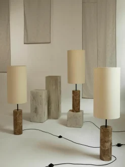 Vloerlamp Elanor met marmeren voet^Westwing Collection Fashion