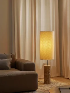 Vloerlamp Elanor met marmeren voet^Westwing Collection Fashion