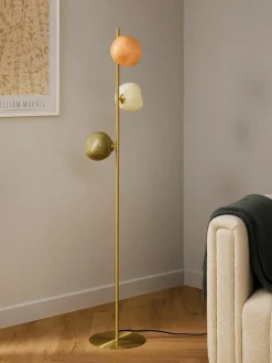 Vloerlamp Josie van opaalglas^Westwing Collection Fashion