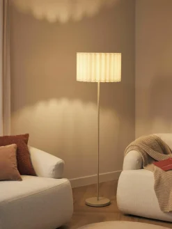 Vloerlamp Lucina van linnen^Westwing Collection Hot