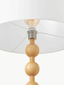 Vloerlamp Shona met houten voet^Westwing Collection New