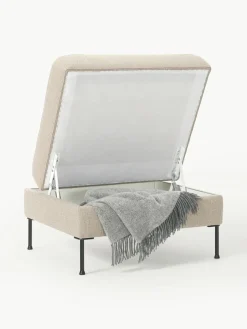 Voetenbank Cucita met opbergruimte^Westwing Collection Fashion