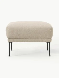 Voetenbank Fluente met metalen poten^Westwing Collection Hot