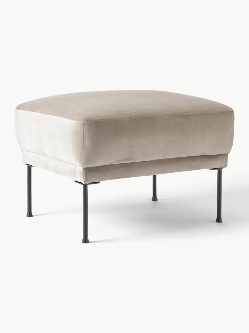 Voetenbank Fluente van fluweel^Westwing Collection Best