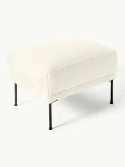 Voetenbank Fluente van teddystof^Westwing Collection Clearance