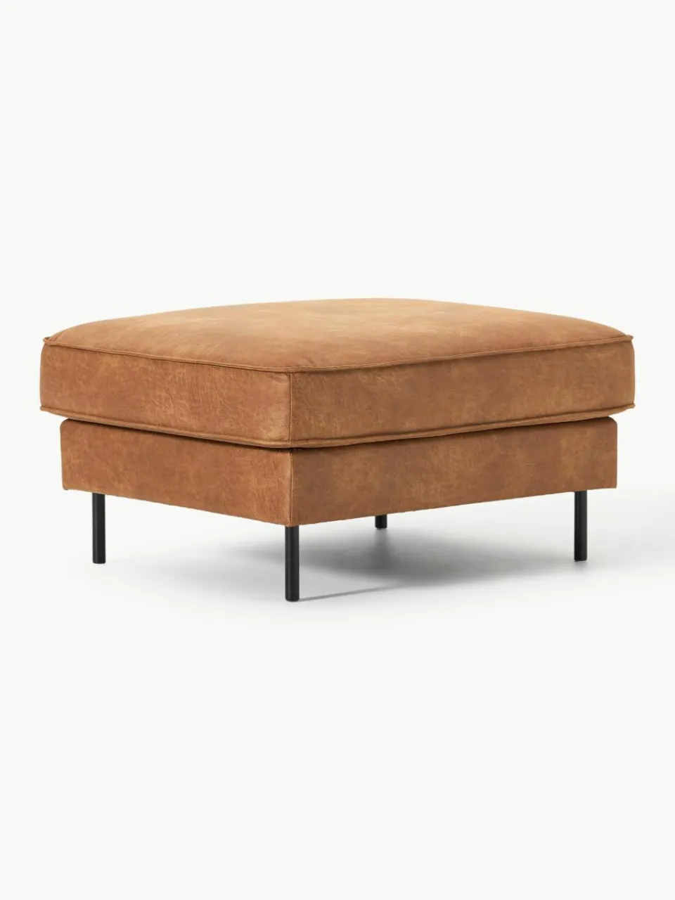 Voetenbank Hunter van gerecycled leer^Westwing Collection Discount