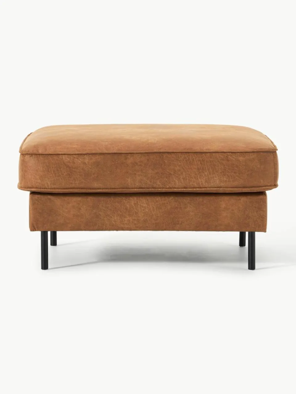 Voetenbank Hunter van gerecycled leer^Westwing Collection Discount
