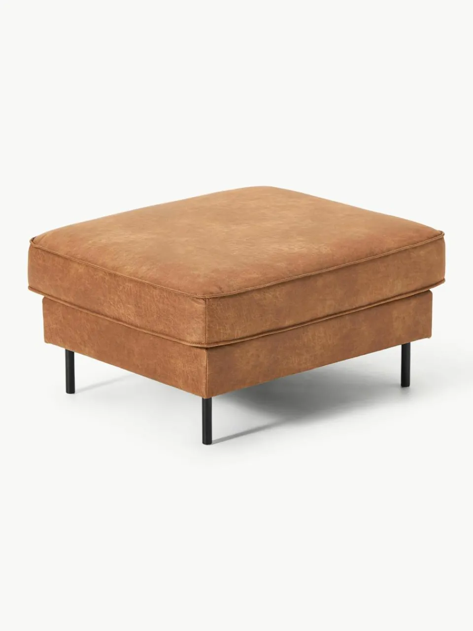 Voetenbank Hunter van gerecycled leer^Westwing Collection Discount