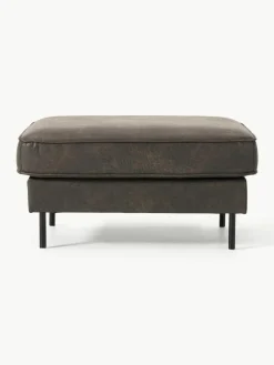 Voetenbank Hunter van gerecycled leer^Westwing Collection Discount