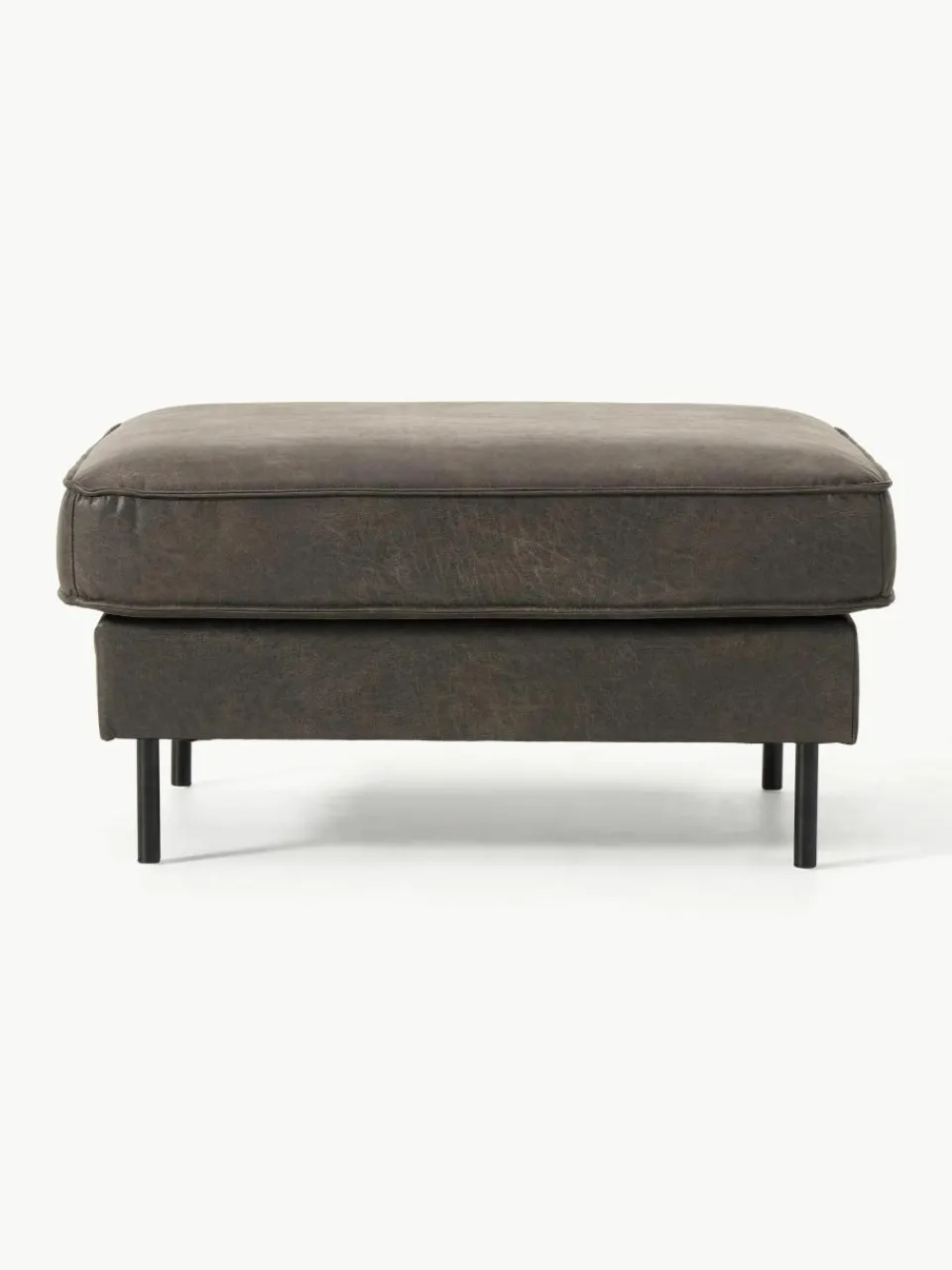Voetenbank Hunter van gerecycled leer^Westwing Collection Discount