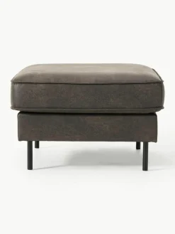 Voetenbank Hunter van gerecycled leer^Westwing Collection Discount