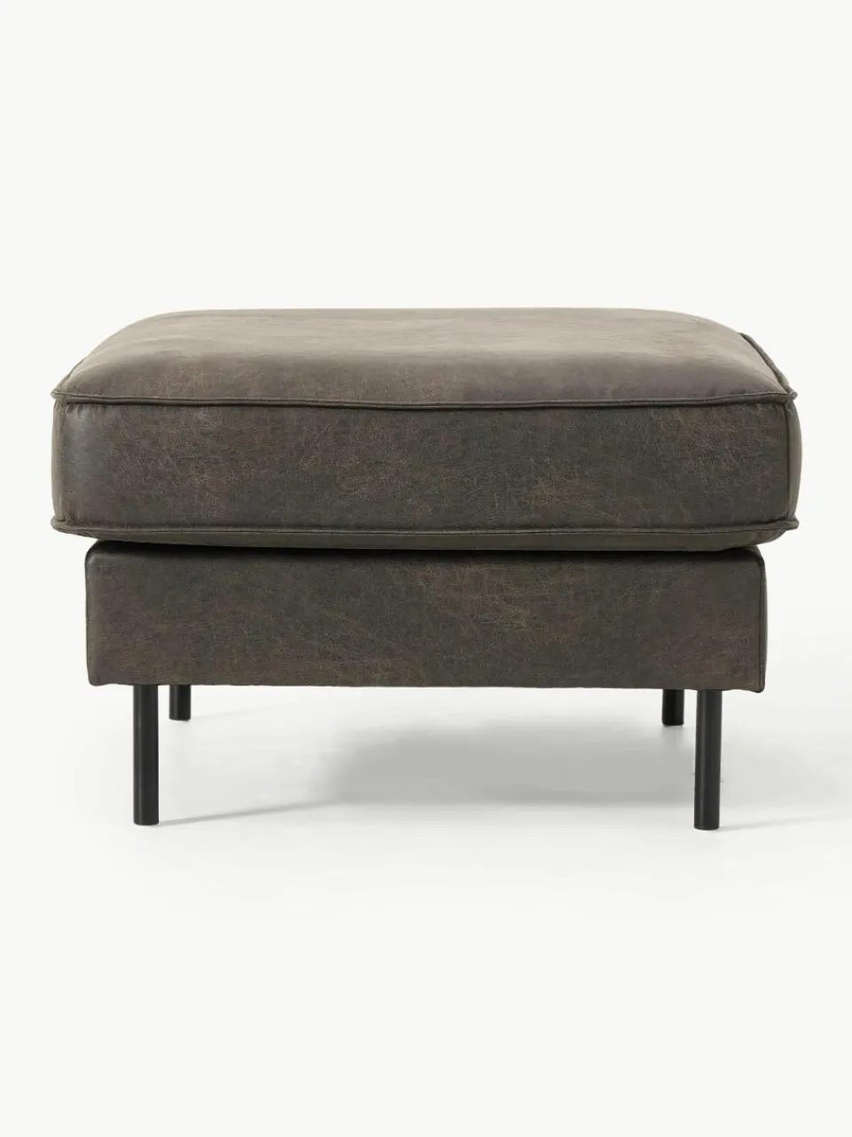 Voetenbank Hunter van gerecycled leer^Westwing Collection Discount