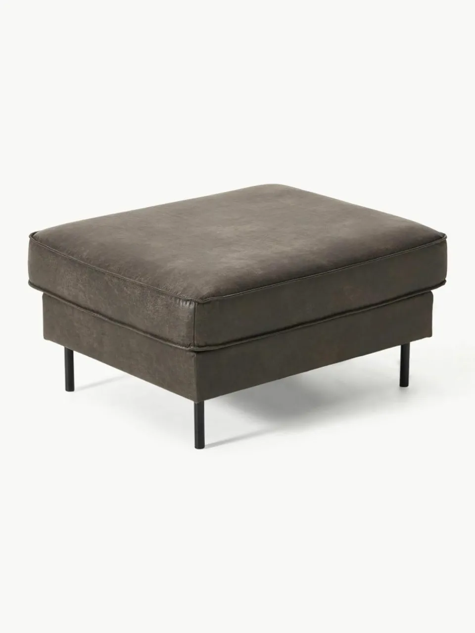 Voetenbank Hunter van gerecycled leer^Westwing Collection Discount