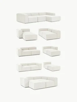 Voetenbank Lennon uit bouclé^Westwing Collection New