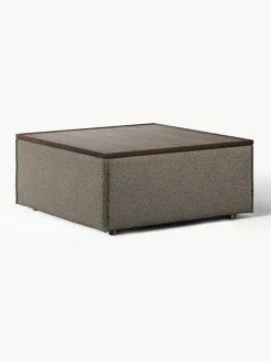 Voetenbank Lennon van bouclé met opbergruimte^Westwing Collection Outlet