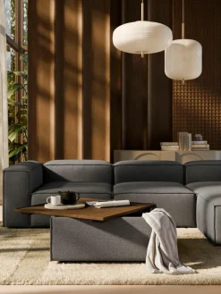 Voetenbank Lennon van bouclé met opbergruimte^Westwing Collection Outlet