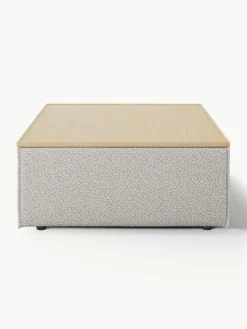 Voetenbank Lennon van bouclé met opbergruimte^Westwing Collection Discount