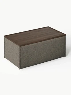 Voetenbank Lennon van bouclé met opbergruimte^Westwing Collection Online