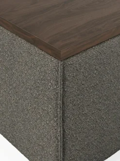 Voetenbank Lennon van bouclé met opbergruimte^Westwing Collection Online