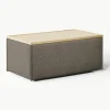 Voetenbank Lennon van bouclé met opbergruimte^Westwing Collection Discount