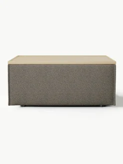 Voetenbank Lennon van bouclé met opbergruimte^Westwing Collection Discount