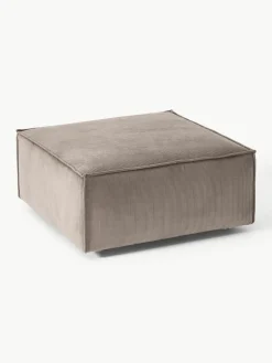 Voetenbank Lennon van corduroy^Westwing Collection Hot