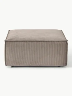 Voetenbank Lennon van corduroy^Westwing Collection Hot