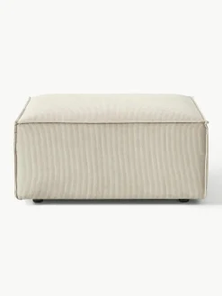 Voetenbank Lennon van corduroy^Westwing Collection Fashion