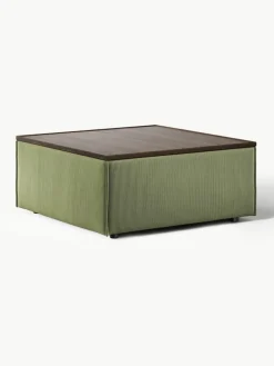 Voetenbank Lennon van corduroy met opbergruimte^Westwing Collection Best