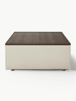 Voetenbank Lennon van corduroy met opbergruimte^Westwing Collection Outlet
