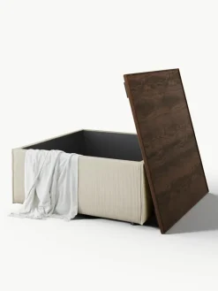 Voetenbank Lennon van corduroy met opbergruimte^Westwing Collection Outlet