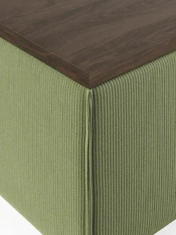 Voetenbank Lennon van corduroy met opbergruimte^Westwing Collection Sale