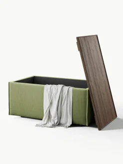 Voetenbank Lennon van corduroy met opbergruimte^Westwing Collection Sale