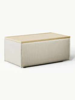 Voetenbank Lennon van corduroy met opbergruimte^Westwing Collection Clearance