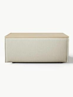 Voetenbank Lennon van corduroy met opbergruimte^Westwing Collection Clearance