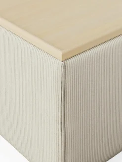 Voetenbank Lennon van corduroy met opbergruimte^Westwing Collection Clearance