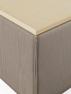 Voetenbank Lennon van corduroy met opbergruimte^Westwing Collection Outlet