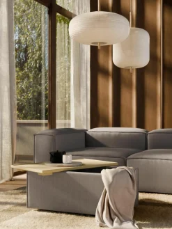 Voetenbank Lennon van corduroy met opbergruimte^Westwing Collection Outlet