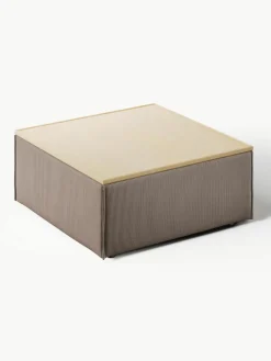 Voetenbank Lennon van corduroy met opbergruimte^Westwing Collection Best