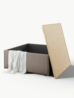 Voetenbank Lennon van corduroy met opbergruimte^Westwing Collection Best